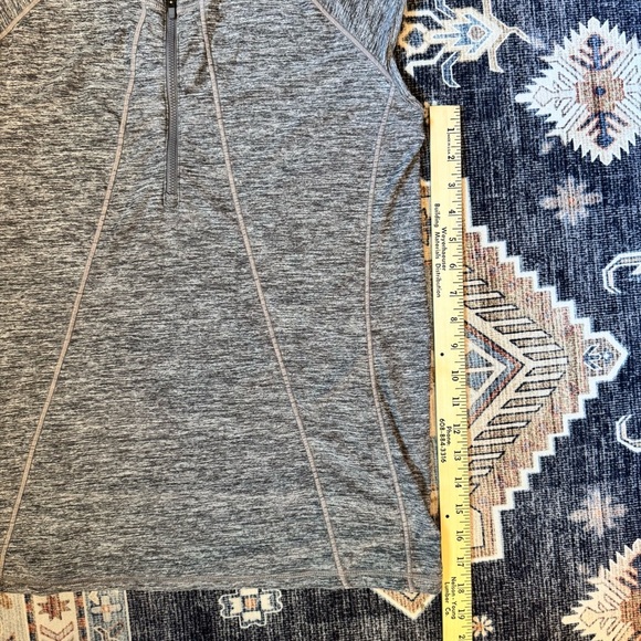 Athleta Pacifica Heather Gray Athletic 1/2 Zip Tank Women’s Size XL - Picture 9 of 10